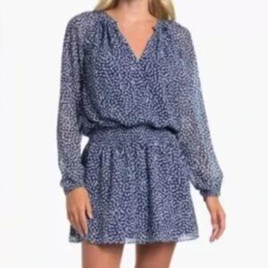 Ramy Brook Landa Printed Mini Dress Drop Waist